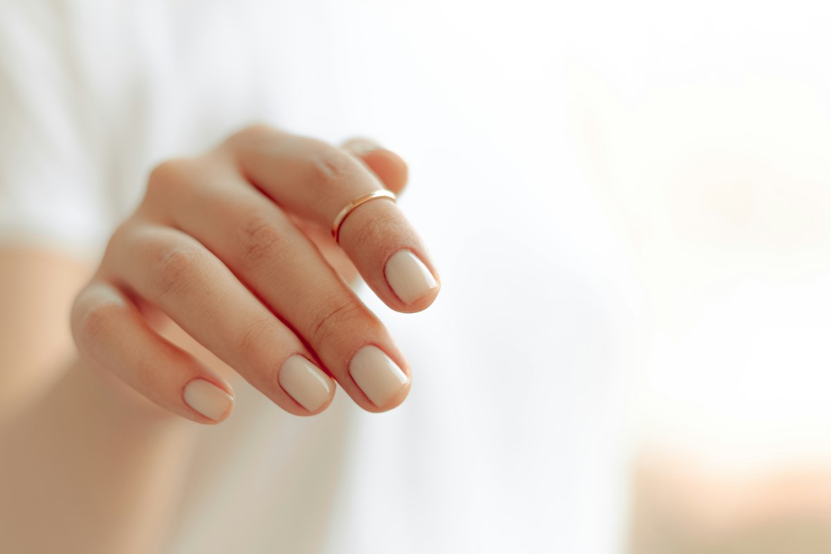 Healthy nails and radiant skin illustration